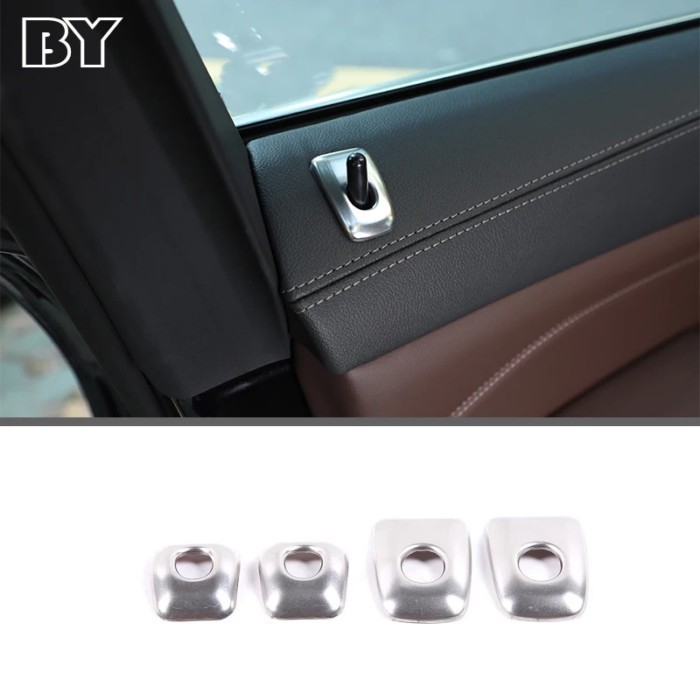 For BMW X5 G05 X6 G06 X7 G07 2019-2022 Stainless Steel Car Accessories Door Lock Bolt Trim Cover De