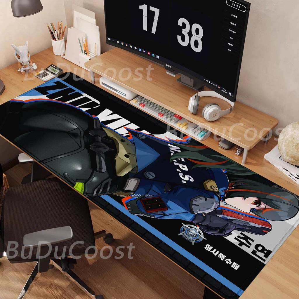 Zenless Zone Zero Zhu Yuan HD เกมเดสก์ท็อปความละเอียดสูงขนาด XXL เกมเดสก์ท็อป PC เสื่อขนาดใหญ่ขนาดเก