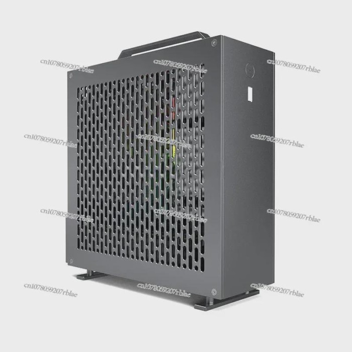 2024 Spot Lzmod Mini A24-V5 2.0 Dual Slot Single Display 1U Power Supply ITX Chassis with Double-Si