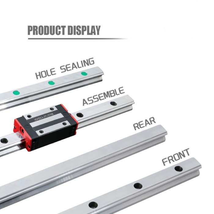 MHCN EU RU Warehouse 2PCS HGR15 HGR20 200-500mm Linear Rails CNC Guides Linear Guide For CNC Router