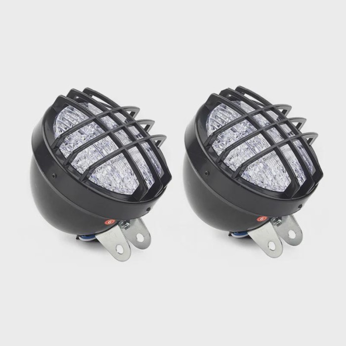 2PCS 12V LED Front Head Light Lamp Headlight For 70/110/125/150/150cc 4 Wheeler Quad Dirt Bike ATV