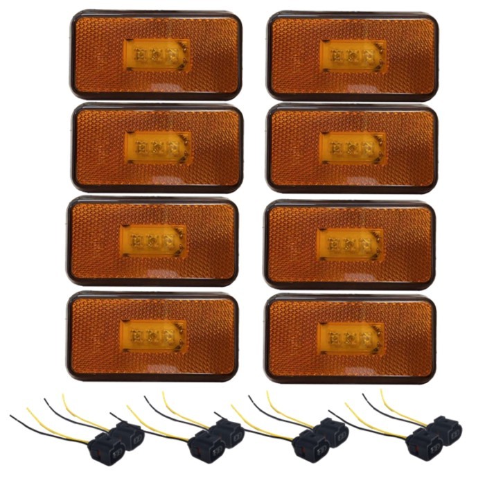 24v Amber Led lights for Scania side marker Heavy Truck for Scania Clearance Lamps truck body parts