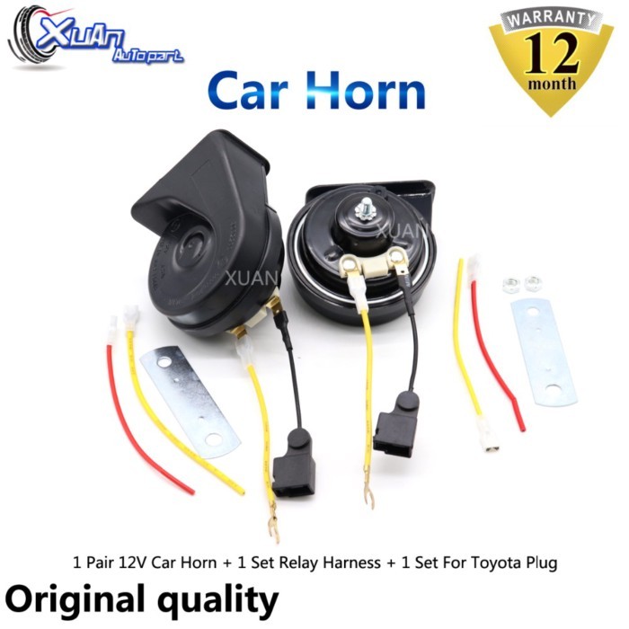 XUAN Car Auto Horn Snail Horn For Toyota RAV4 CROWN YARiS L Levin C-HR ix4 IZOA Avalon Loudness 110