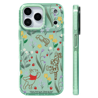Winnie The Poohปักลายดอกไม้สําหรับIPhone 11 12 13 15 14 16 1…