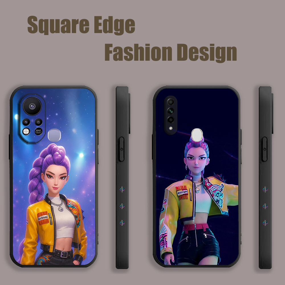 ปลอกสําหรับ OPPO A53 A76 Reno6z A95 Lite A96 A77 X5 Pro Reno 7 Reno 8 Rumi KPop Demon Hunters Huntri