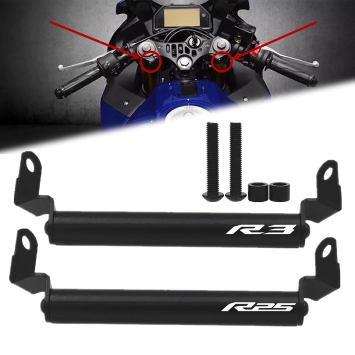 For Yamaha YZF R25 R3 R 3 25 YZF-R3 YZF-R25 Accessories Phone Holder Windshied Mount GPS Navigation