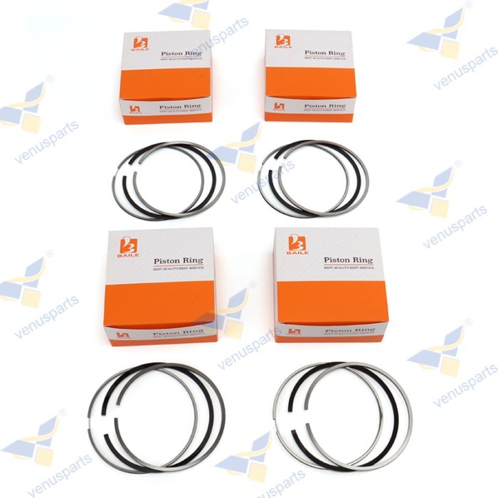 4G33 Piston Ring 4 Cylinders For Mitsubishi Forklifts Engine Parts 73mm 73*1.5+1.5+4 Overhaul Rebui