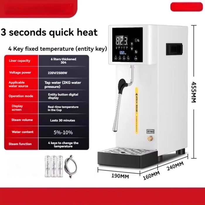Hundred Steam Water Dispenser, Commercial Milk Frother, Bar Water Dispenser, Milk Tea Shop Specific