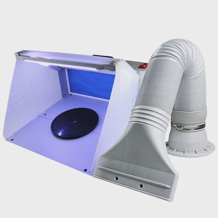 Hot Sale Gundam Model Spray Paint Workbench Powerful Exhaust Box Hand-made Gundam Spray LED Light E
