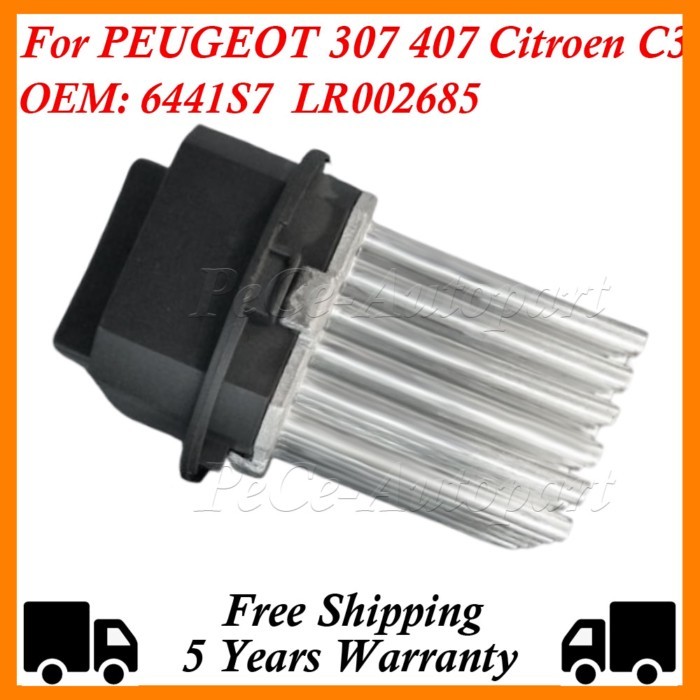 6441.S7 LR002685 6G9N19W575AA Resistor Blower Motor Resistor Fan Resistor Fit ForPEUGEOT 307 407 C3