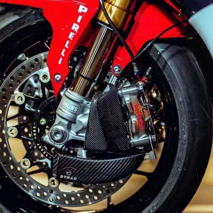 Carbon Fiber Front Brake Disc Air Ducts Cooling System Radiator Channel For DUCATI MONSTER S2R/D 20