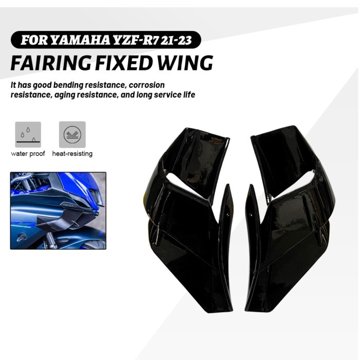 Motorcycle fixed Wing  For YAMAHA YZF-R7 YZF R7 2021-2023  Front Fairing Winglets Aerodynamic Wing