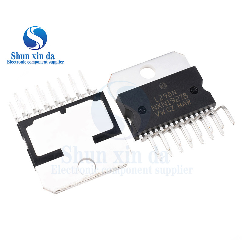 IC L298N โมดูลบอร์ดขับมอเตอร์ Stepper motor dc สามารถปัญญาหุ่นยนต์รถยนต์ ZIP-15