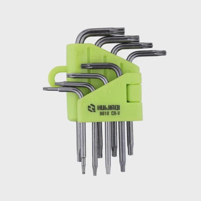 8 in 1 Hexagon Screwdriver Wrench Bit Set T5-T20 Wrench Tool Kit CR-V Star Key Wrench Screwdriver k