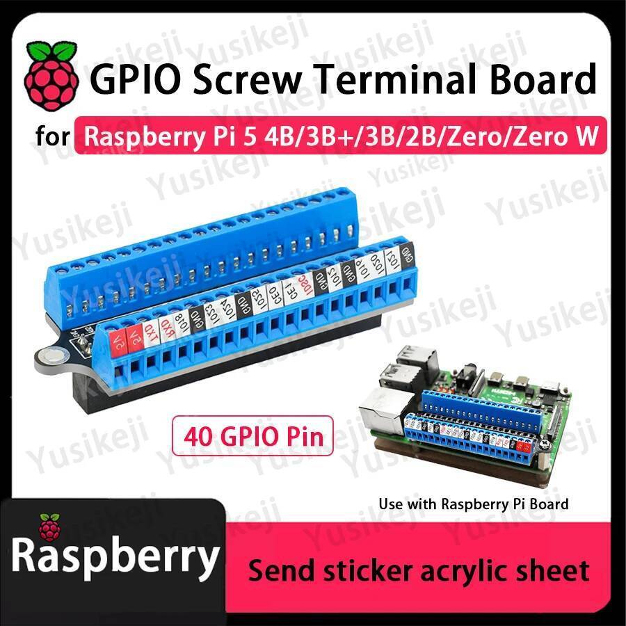 Raspberry Pi GPIO สกรู terminal board ไขควงถั่วเสาทองเหลืองสําหรับ Raspberry Pi 5 4B/3B+/3B/2B/1B+/Z