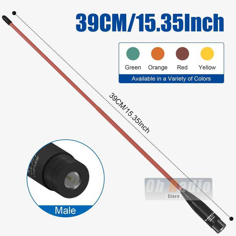 ▥ Original NAGOYA Na-771 Sma-Male VHF UHF 144/430Mhz Soft Whip Antenna Compatible With TYT Md-3