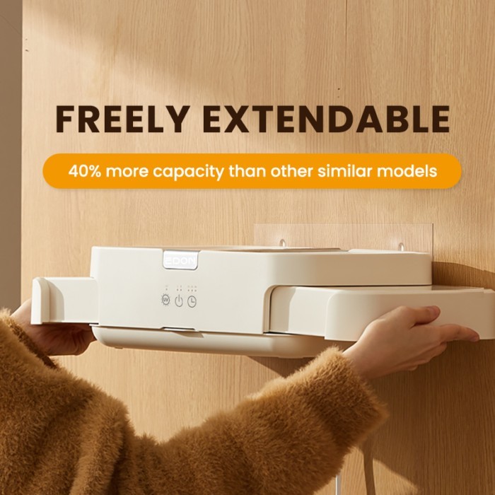 Electricity Hot Air Portable Electric Small Clothes Dryer Retractable Folding Wall-Mounted Clothes