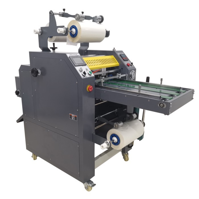 RS-420B Heavy Duty Automatic Roll to Roll Vinyl Sticker Label Laminating Machine Multi-Function Cas