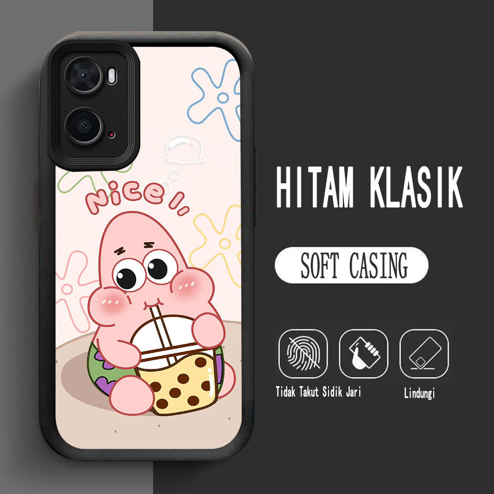 สําหรับ OPPO A76 A96 A77s A57e A77 A36 A57 A57s Soft L-2 น่ารัก SpongeBob