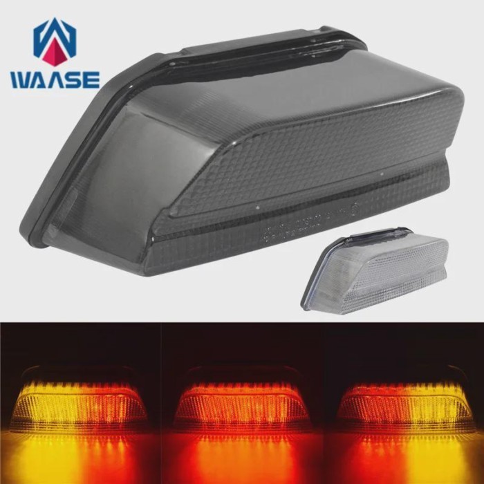 waase For Kawasaki ZRX400 ZR1100 ZRX1100 ZR1200 ZRX1200 ZRX1300 E-Mark Rear Tail Light Brake Turn S