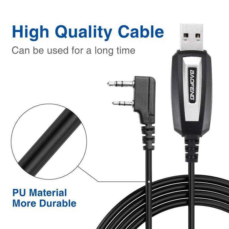 ▥ สายการเขียนโปรแกรม USB พร้อม CD - สําหรับ  Uv-5R/82/888S/Uv-S9plus &  Uv-K5 W