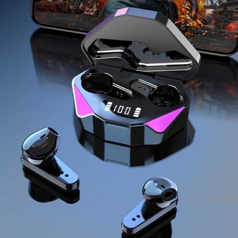 ชุดหูฟังบลูทูธไร้สายในหู X15 เกมสําหรับเล่นเกมโหมดคู่ไม่มีความล่าช้า TWS5.3