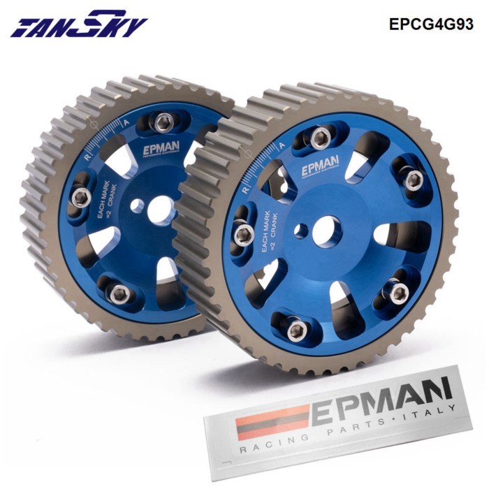 TANSKY - EPMAN 2Pcs Adjustable Cam Gears Timing Gear Pulley Kit for Mitsubishi 4G93 DOHC Engine 93-
