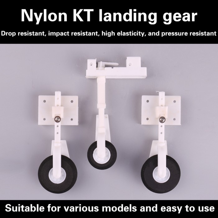 SU27 Assembly KT Board Nylon Landing Gear DIY Steering Wheel Landing Gears Undercarriage For FPV RC