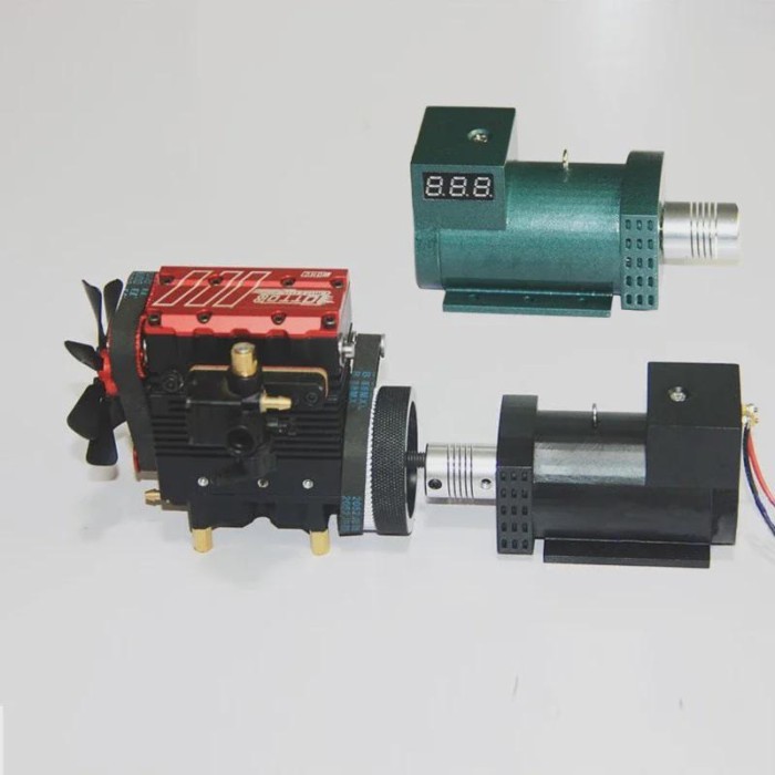 Generator Model Accessories Retro Simulation Methanol Engine Engine Transmission Motor 12v Motor Pu