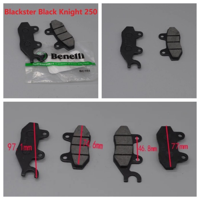 Front Rear Brake pads for Keeway Superlight 250CC QJ250-J QJ250-L QJ150-2G Cruiser Dorado V-blade B