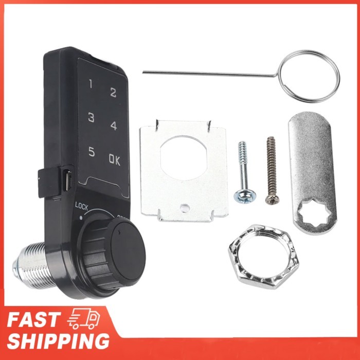 Electric Coded Lock Touch Keypad Password Key Access Lock Digital Electronic Security Cabinet Coded