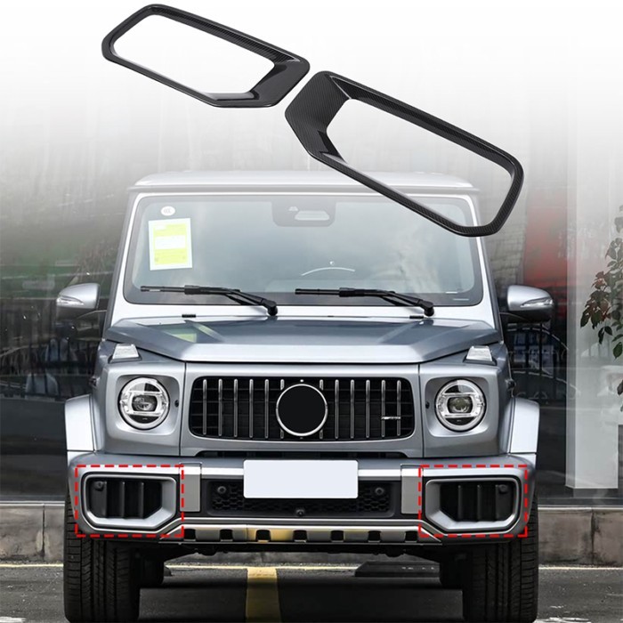 Real Carbon Fiber For Mercedes Benz G-Class W465 G63 2025+ Car Front Bumper Side Air Inlet Decorati