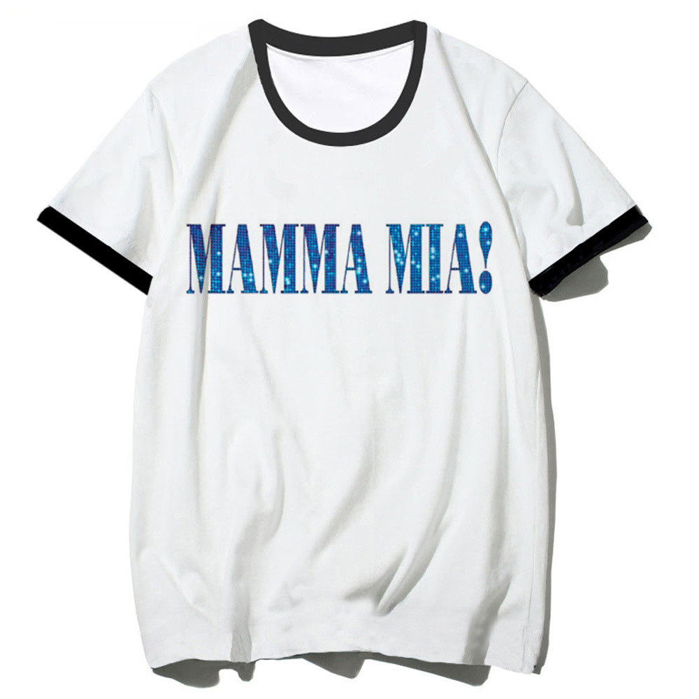 Mamma Mia เสื้อยืดผู้หญิงสบาย Pastel Classic anime Digital tshirt Digital Classic Punk 80s