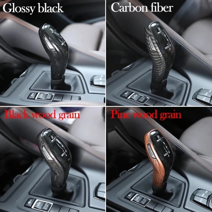 ABS Carbon Fiber Car Accessories Gear Shift Head Cover Trim for BMW 1 Series F40 X1 X2 F47 F48 2020