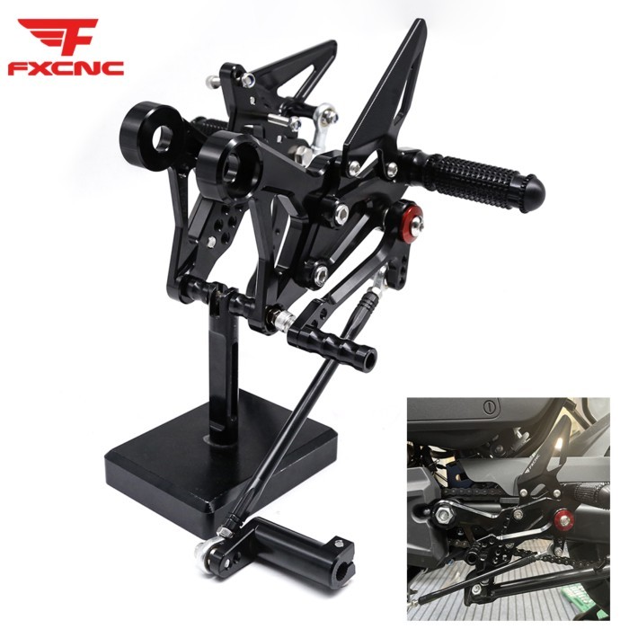 For CFMOTO CF Moto XO-1 Papio 125 CF125 / XO-1 ABS Aluminum Adjustable Motorcycle Rearset Footrest