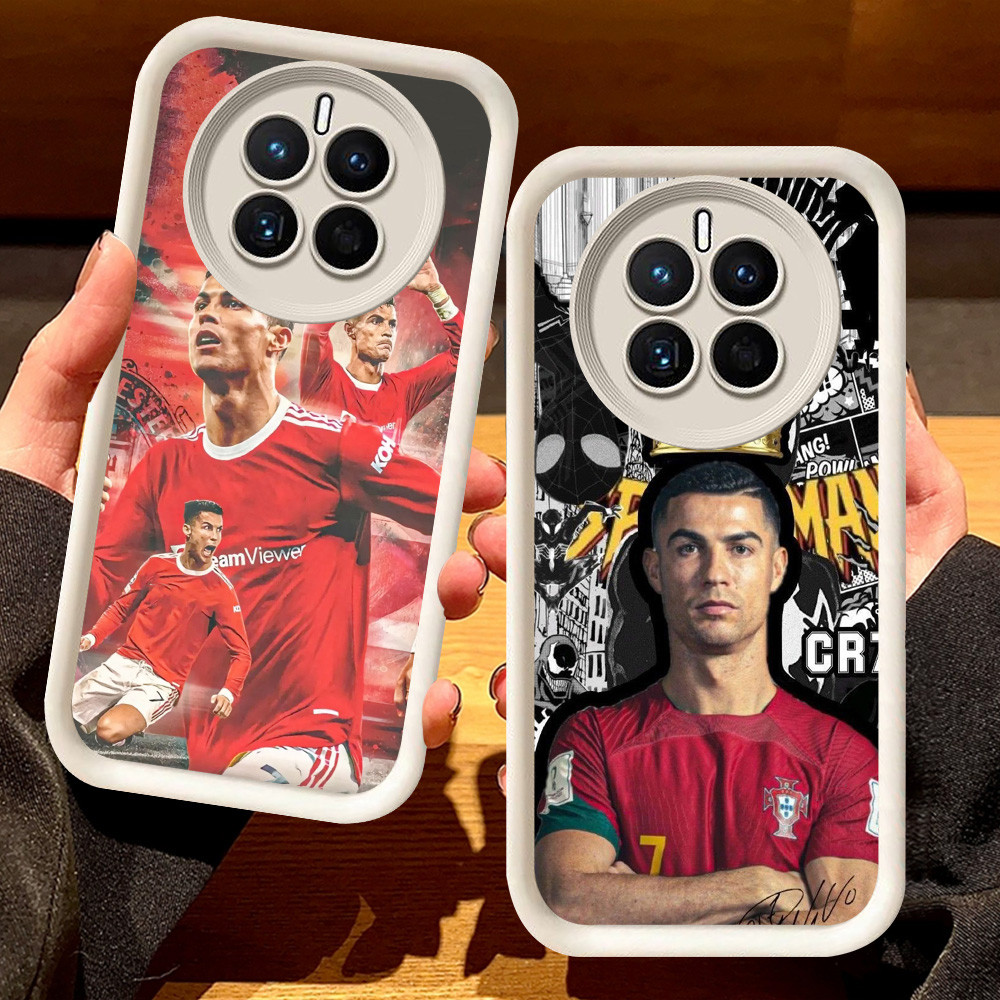G-50 CR7 Ronaldo Casing สําหรับ Realme 12 12X Pro Plus Lite 5G สีดําและสีขาว