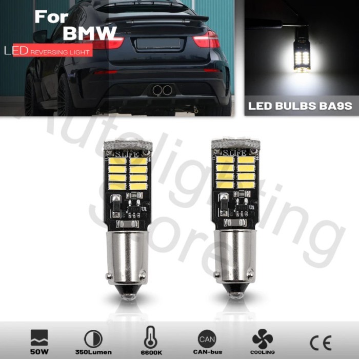 2Pcs BAY9S 4014 H21W For BMW X6 E71 E72 Hybrid Z4 E89 2008-2011 LED Reverse Light CANBUS Car Backup