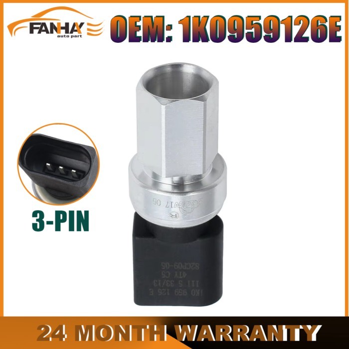 AC A/C Air Conditioning Pressure Switch Sensor For AUDI A3 4 Q7 TT 1.8 1.9 2.0 2.5 2.7 3.0 3.6 4.2