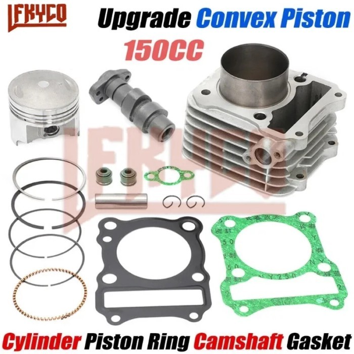 Motorcycle 62mm Engine Parts Cylinder Upgrade Cam Kit 150CC Motor for Suzuki DR-Z125 DRZ125 GN125 G