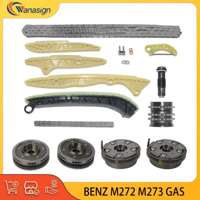 ENGINE PARTS Timing Chain Tensioner Kit Fit For Mercedes Benz M272 M273 W211 S211 W212 S212 2.5L 3.