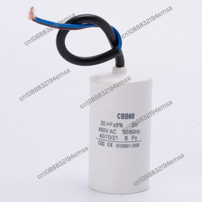Washing machine starting capacitor CBB60 capacitor, motor water pump special maintenance accessorie