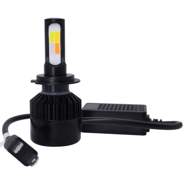 S2 Four Color LED Car Headlights h4 Led h7 50w 8000lm Car Led Headlight Bulbs h4 h7 car led headlig