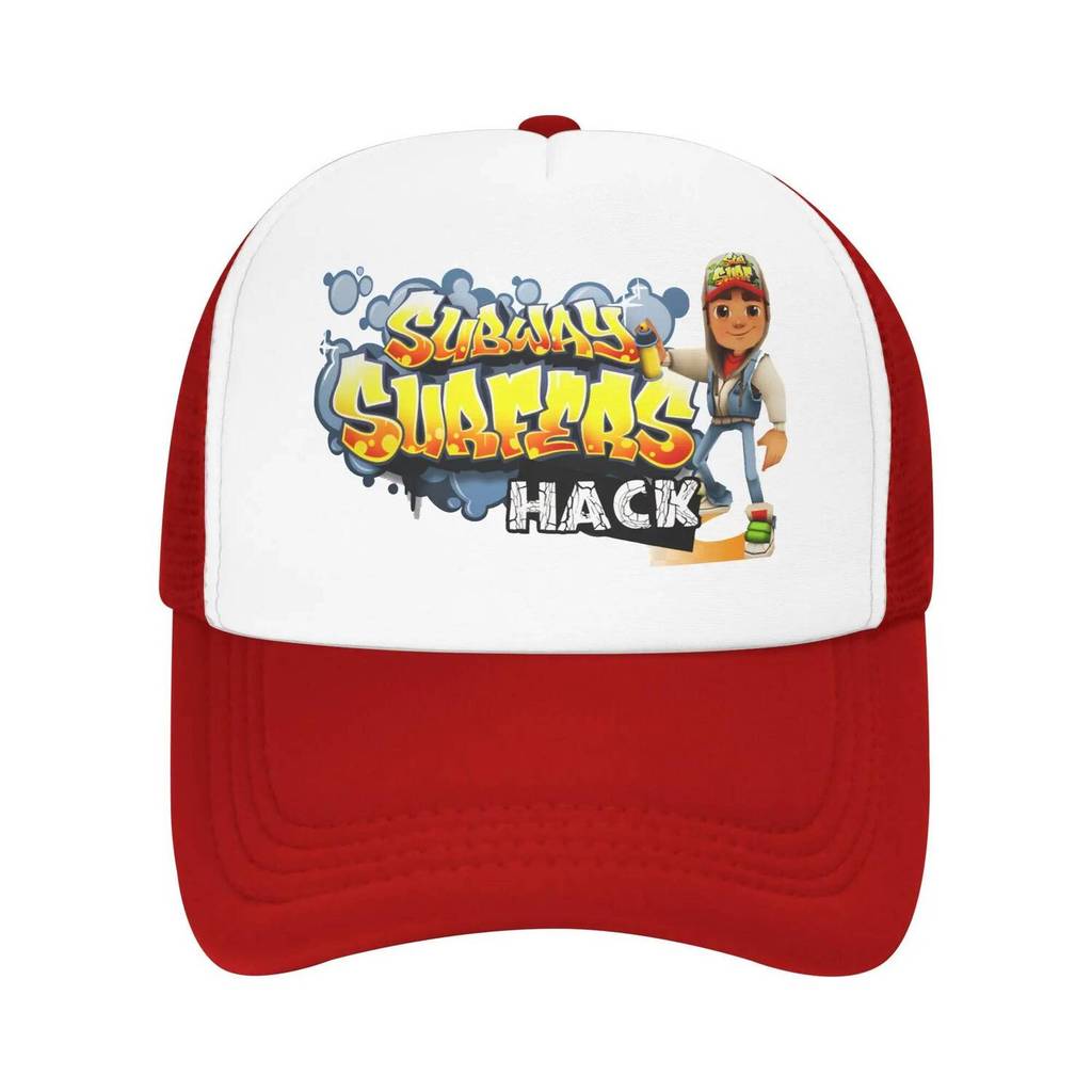 หมวกเบสบอล Subway Surfers สไตล์ Truckers พร้อมตาข่ายระบายอากาศ cooling mesh สำหรับฤดูร้อน