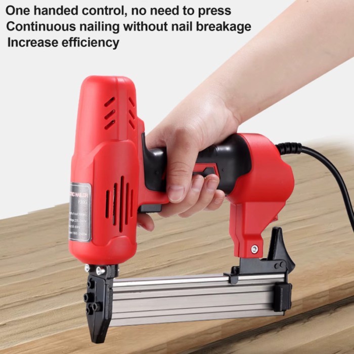 2600W 220V Electric Nail Gun Woodworking Tools Electrical Tacker Straight Staple for Furniture Nail