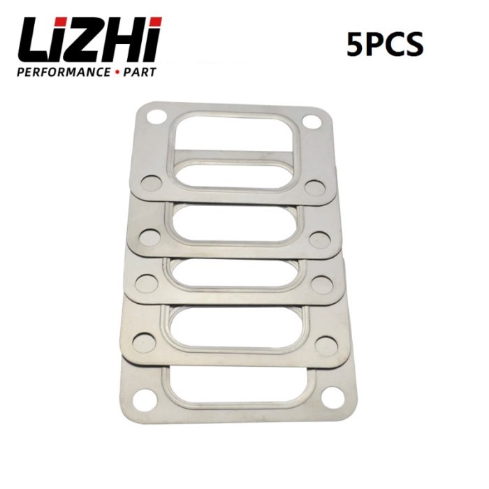 LIZHI RACING - 5pcs(lot) Turbo Turbine Inlet Stainless Steel304 Gasket For T25 T28 HQ turbo inlet g