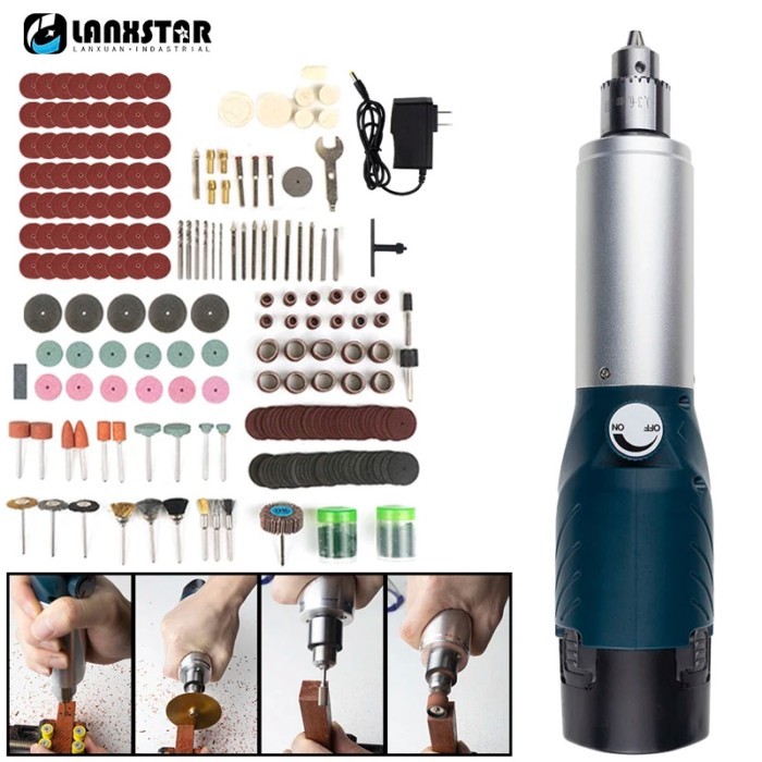 12V Cordless Drill Rechargeable Dremel Rotary Tool Lithium Battery Engraver Electric Mini Cutting G