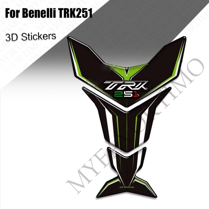 For Benelli TRK251 TRK 251 Adventure Protector Motorcycle Tank Pad Gas Fuel Oil Kit Knee Helmet Sti