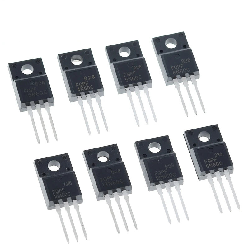 10PCS FQPF4N60C FQPF 5N60 6N60 7N65 8N60 10N60 12N60 15N60 20N60C MOSFET20N60C 600V TO220F N-channel
