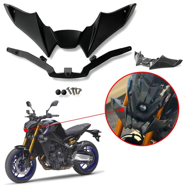 MT09 Motorcycle Naked Front Spoiler Winglet Aerodynamic Wing Kit Spoiler MT 09 For YAMAHA MT-09/SP