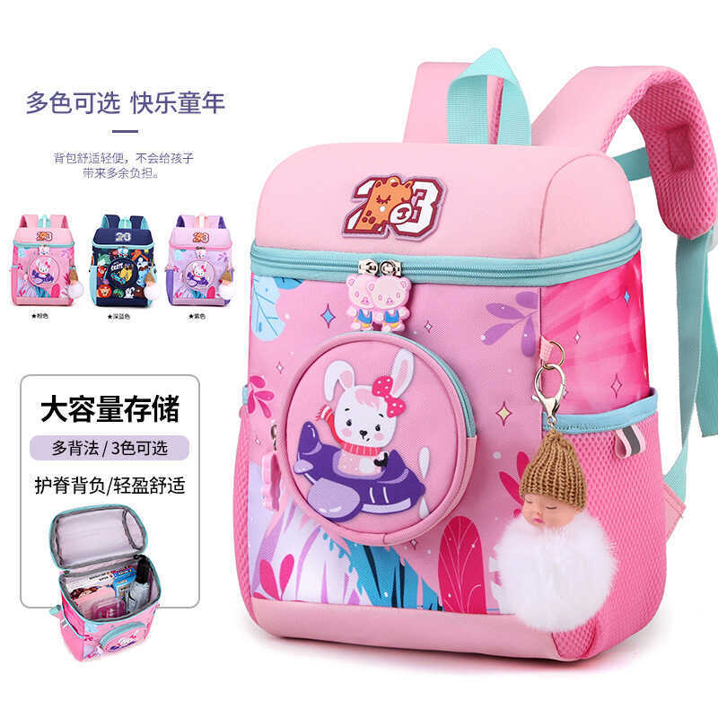 C Schoolbag Kindergarten Boys And Girls Cute Cartoon Children's Backpack Baby Ultralight Backpack S